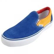 The Mens Vans Slip-on Skate Shoe Classic Blue Gold