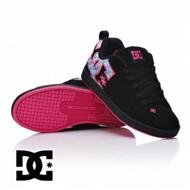 The DC Shoes - DC Womens Court Graffik SE Shoes - Black/Hot Pink
