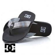 The DC Flip Flops - DC Habit Flip Flops - Dark Shadow/Plaid