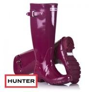 The Hunter Wellington Boots - Hunter Original Tall Gloss Wellington Boots - Voilet